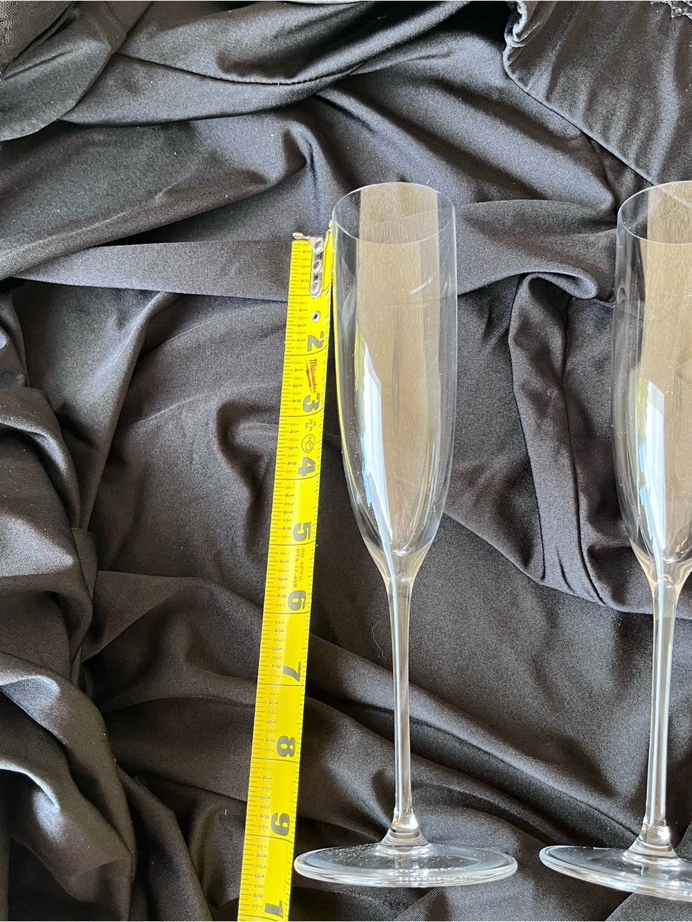 Tiffany & Co. Crystal Champagne Flutes Set of 2 w/ Original Blue Box - Picture 2 of 4